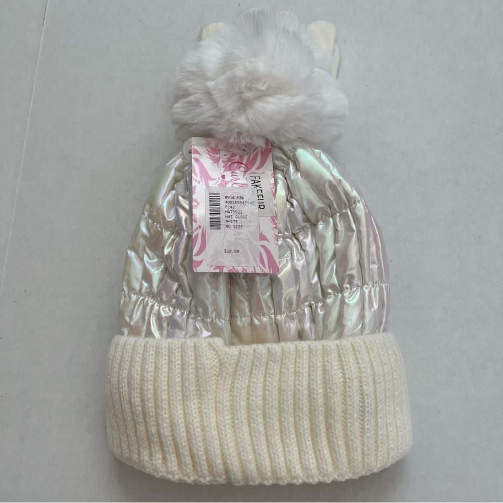 Curls & Pearls Couture  winter hat and mittens set